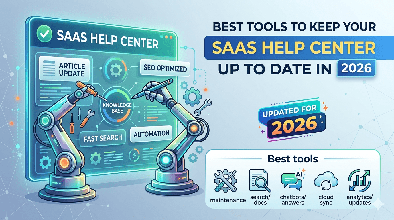 6 Best Tools to Keep Your SaaS Help Center Up to Date in 2026